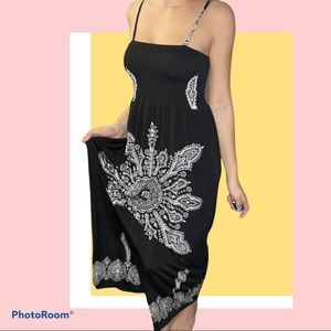 Floral Long Sun Dress